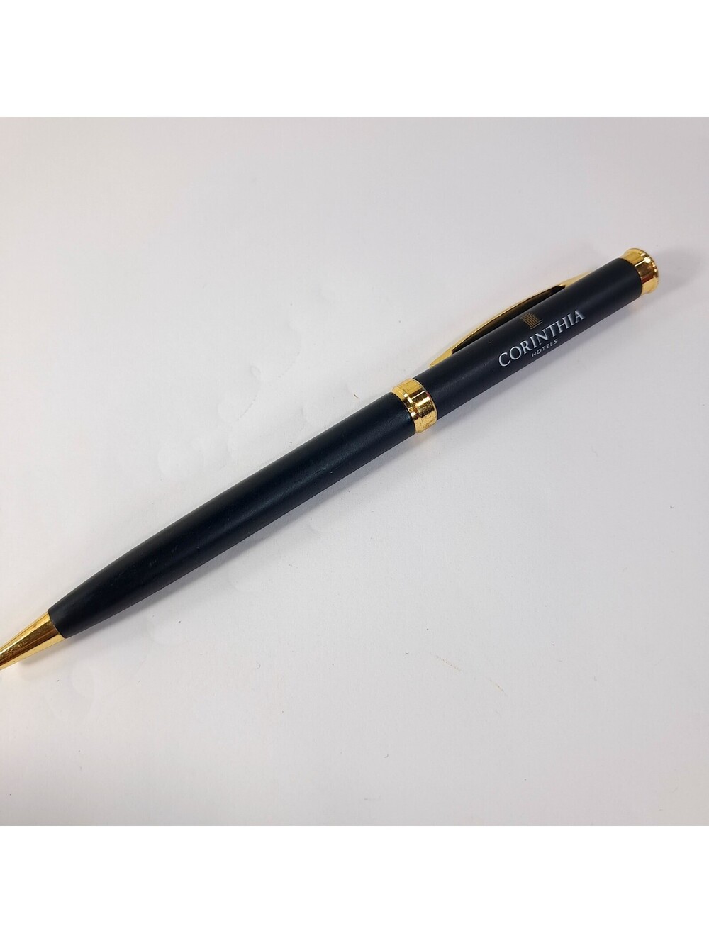 Corinthia Hotels pen Luxury Guest Ballpoint Travel collectible black Works Write